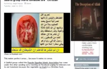 Islamscy radykałowie na wojnie z pomidorem. "Wychwala krzyż!"
