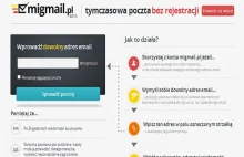 Migmail - tymczasowy adres e-mail