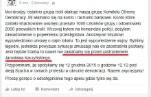 Lider KOD: Nie zawahamy się przed zastrzeleniem Jarosława Kaczyńskiego