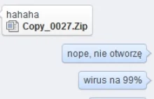 Hahaha wirus na Facebooku — nie otwierajcie załączników ZIP z wiadomości...