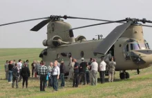 Sześć amerykańskich helikopterów wylądowało na polu pod Grudziądzem