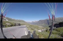 Paralotniarz zalicza twarde lądowanie