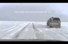 Jazda po najdłuższej lodowej drodze w Europie (płn.-zach. Estonia)