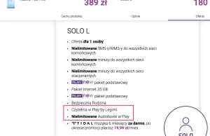 Uwaga na oszustwo Play.pl! Oferta celowo zawiera nieprawdziwe informacje!!!