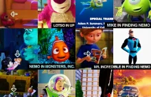 Przemycanie postaci - tym razem Pixar