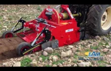 Maszyna do zakopywania kamieni na polach uprawnych