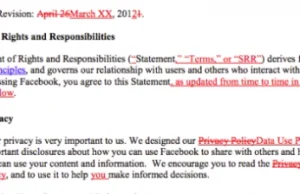 Facebook zmienia swoją politykę prywatności, ale nie poinformował o tym...