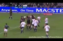 Niesamowity pokaz siły w meczu rugby
