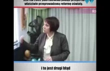 Tak minister Zalewska 10 lat temu mówiła o reformie oświaty