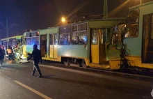 Zderzenie trzech tramwajów w Poznaniu. Są ranni