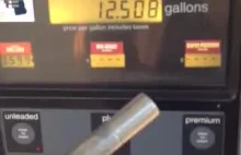 Perfekcyjnie działający licznik na stacji benzynowej