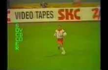 Polska -Anglia eliminacje do MŚ 1990 fragment meczu