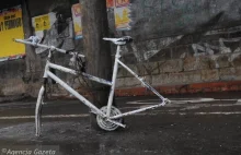 Wrocławski ghost bike okradziony i odarty z pamięci