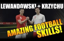 Robert Lewandowski i Krzychu Golonka prezentują niesamowite umiejętności