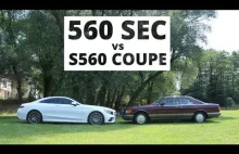Mercedes-Benz 560 SEC kontra nowa Klasa S...