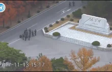 Dramatyczne wideo pokazuje ucieczkę północno koreańskiego żołnierza.