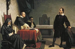 Galileusz – naukowiec niesłusznie skazany przez inkwizycję.
