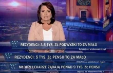 Ewolucja przekazu w TVP. Lekarze wczoraj żądali 3,5 tys. zł, teraz już miliardów