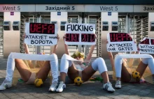 Ukraiński protest przeciwko EURO 2012