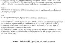 K. Wyszkowski publikuje umowę pomiędzy Agorą a RSW na wydawanie Wyborczej