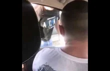 Rasistowska napadaść taksówkarza na ukraińskiego kierowcę...