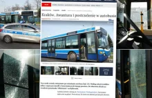 Strzały w krakowskim autobusie. Zatrzymani byli pijani.