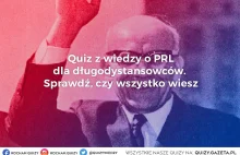 Quiz z wiedzy o PRL dla długodystansowców - średnia 76/100