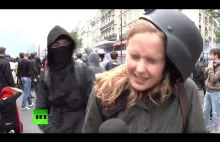 Paryż: reporterka zaatakowana przez demonstranta.