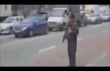 Pijany policjant na drodze