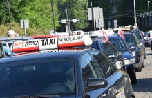 Wrocław zablokowany przez taksówkarzy