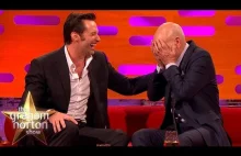 Hugh Jackman Loses It Over Sir Patrick Stewart’s Ridiculous Circumcision...