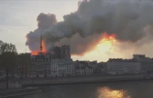 Pożar w paryskiej katedrze Notre Dame