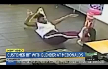 Klientka MC Donalds trafiona w głowę blenderem