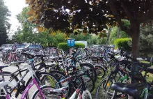 W Krakowie hulajnogi i rowery nie mieszczą się na szkolnych "parkingach"