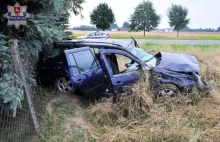 Wypadek na Lubelszczyźnie. 20-latek poważnie ranny