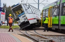 Zderzenie dwóch tramwajów w Elblągu