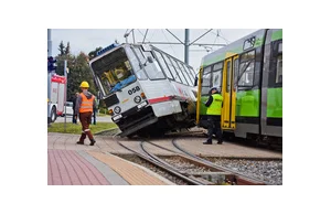Zderzenie dwóch tramwajów w Elblągu