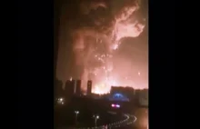Potężny wybuch w chińskim Tiencin o mocy 24 ton trotylu !!!