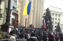 Pro-rosyjscy działacze szturmują Ukraiński budynek rządowy w Charkowie