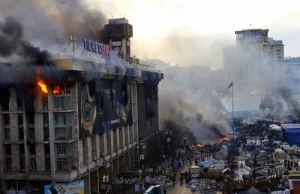 Kijów: 50 osób spłonęło w budynku związków zawodowych