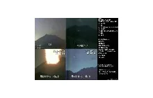 Cztery kamery - jeden wybuch wulkanu