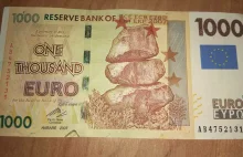 Białoruś:emeryt przerabiał dolary Zimbabwe na euro przy pomocy żyletki