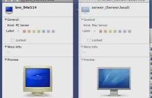 Jak system OSX wyświetla PC i MACa w sieci