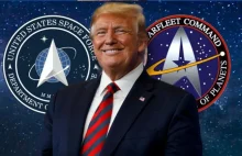 TRUMP zaprezentował logo US Space Force. Zbyt mocna inspiracja Star Trekiem?