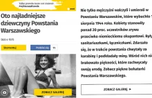 Onet i Fakt.pl po krytyce usunęły zdjęcia najładniejszych dziewczyn Powstania ..