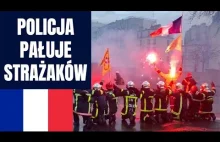 Macron wysłał POLICJE do pałowania STRAŻAKÓW - Protest strażaków w Paryżu