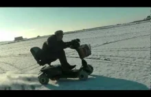 Prawie jak Seicento zimą :-) ... mrozy wracają 70MPH Mobility Scooter vs SNOW