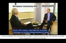 Wypowiedź Putina na temat Krymu w 2008 r.