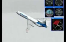PULKOVO 612 Tupolev Tu-154 85185 crash simulation 08/22/06 WEATHER RADAR...