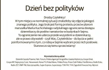 Protest dziennikarzy przeciwko ograniczeniu dostępu do Sejmu #DzieńBezPolitków